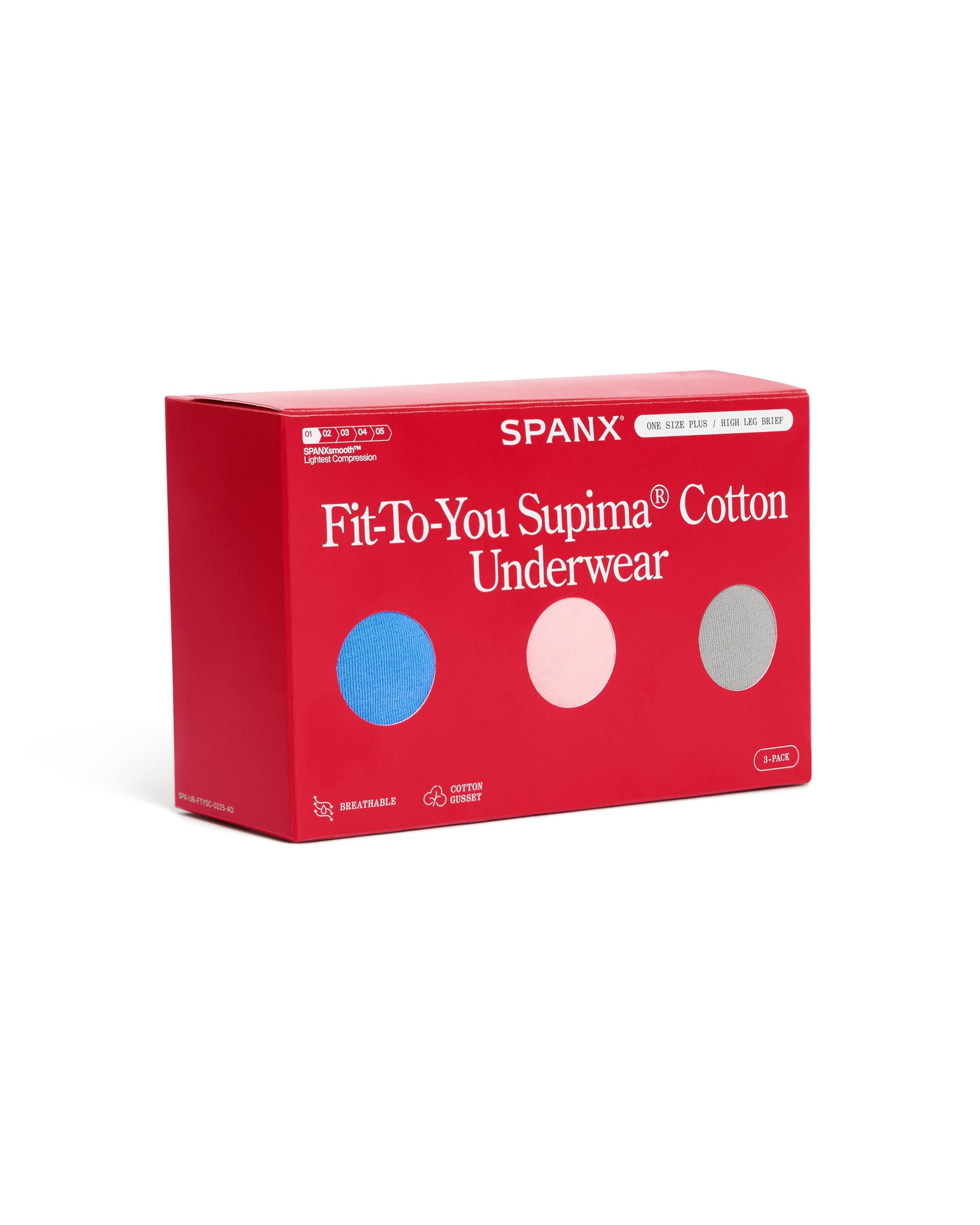SPANXsmooth? Fit-To-You Supima? Cotton Brief 3-Pack | Aster/Rosebud/Basalt - Image 2