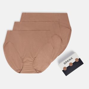 SPANXsmooth?  Fit-To-You Supima? Cotton Brief 3-Pack | Cafe Au Lait