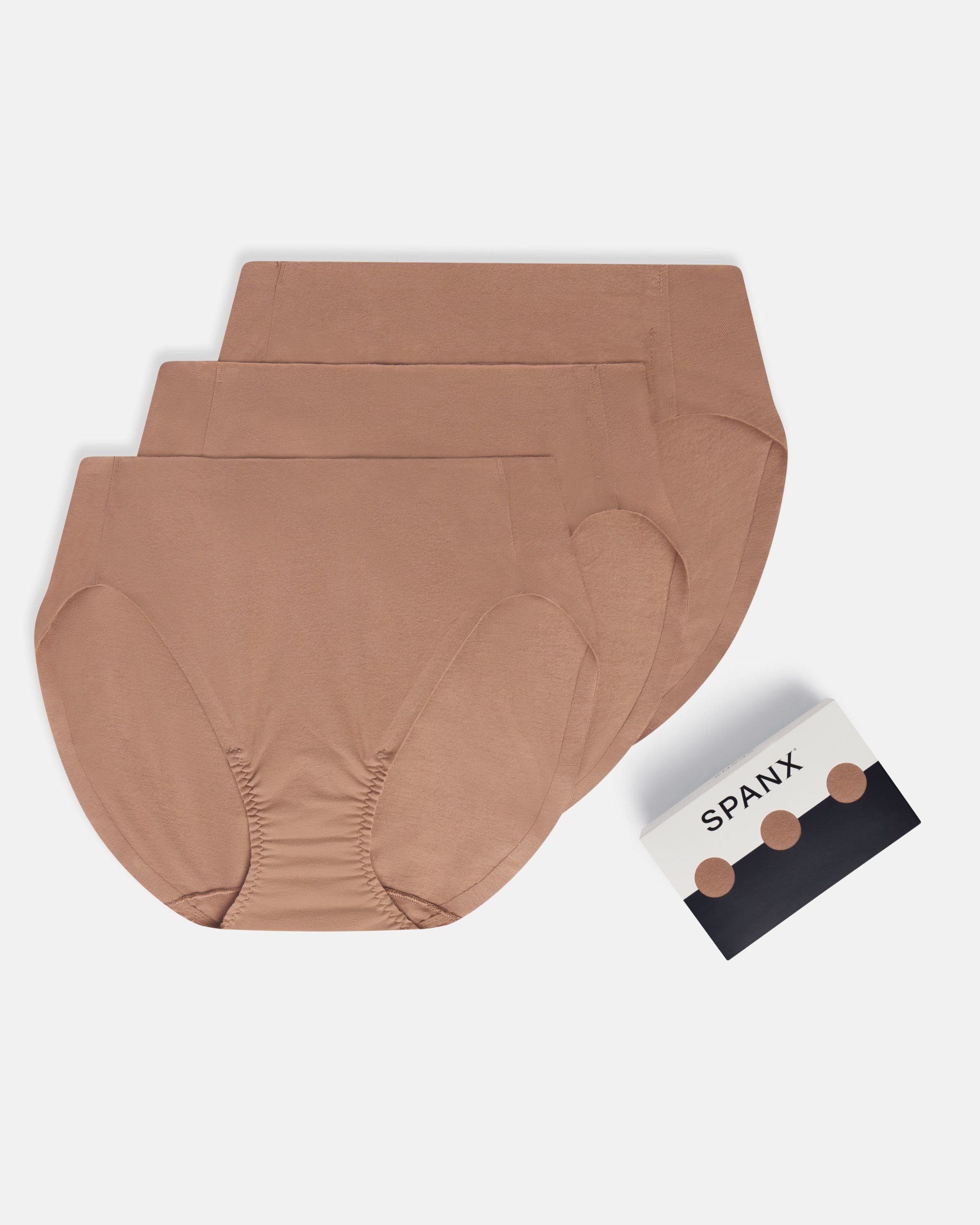 SPANXsmooth? Fit-To-You Supima? Cotton Brief 3-Pack | Cafe Au Lait