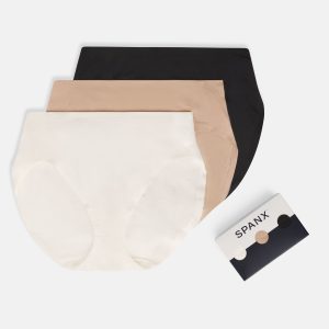 SPANXsmooth?  Fit-To-You Supima? Cotton Brief 3-Pack | Powder/Toasted Oatmeal/Very Black