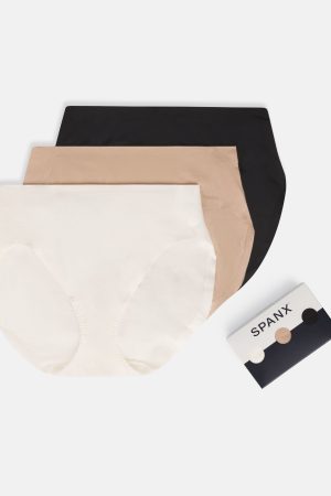 SPANXsmooth? Fit-To-You Supima? Cotton Brief 3-Pack | Powder/Toasted Oatmeal/Very Black