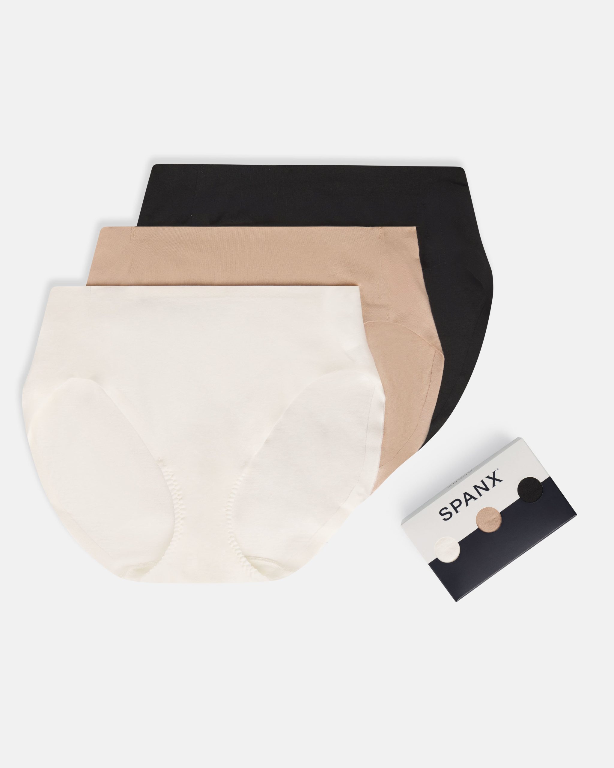 SPANXsmooth? Fit-To-You Supima? Cotton Brief 3-Pack | Powder/Toasted Oatmeal/Very Black