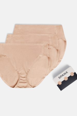SPANXsmooth? Fit-To-You Supima? Cotton Brief 3-Pack | Toasted Oatmeal