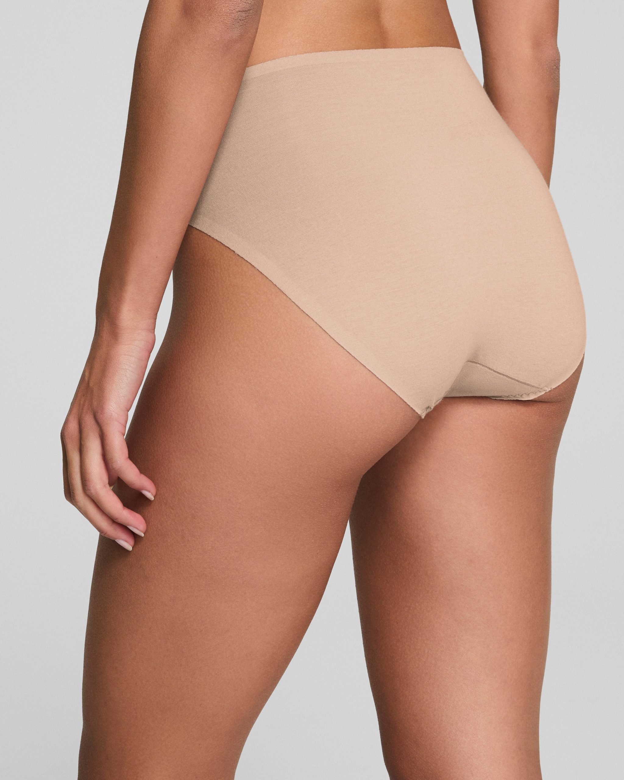 SPANXsmooth? Fit-To-You Supima? Cotton Brief 3-Pack | Powder/Toasted Oatmeal/Very Black - Image 5