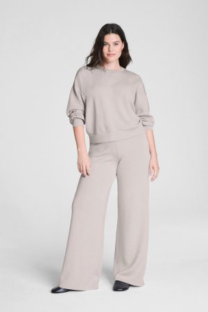 SPANX AirEssentials? Wide Leg Pant | French Grey