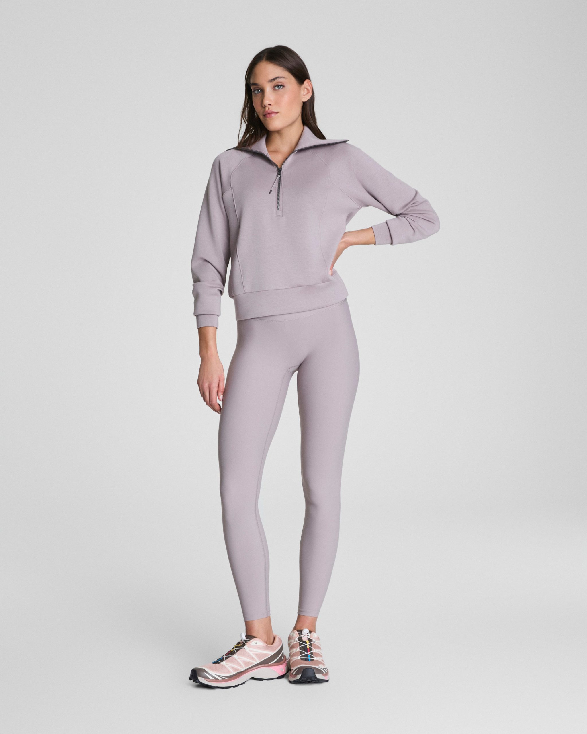 SPANX AirEssentials? Half Zip | Coastal Fog - Image 3