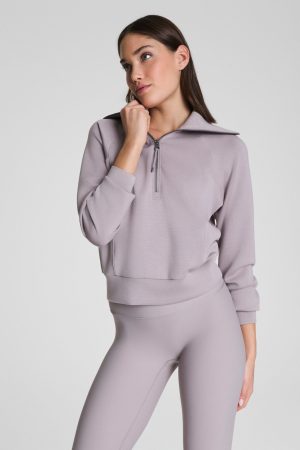 SPANX AirEssentials? Half Zip | Coastal Fog