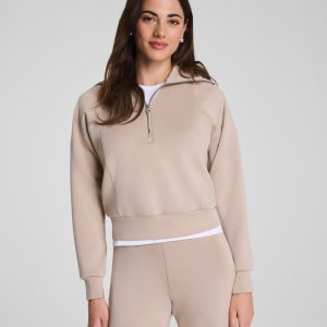 SPANX AirEssentials? Half Zip | Dune