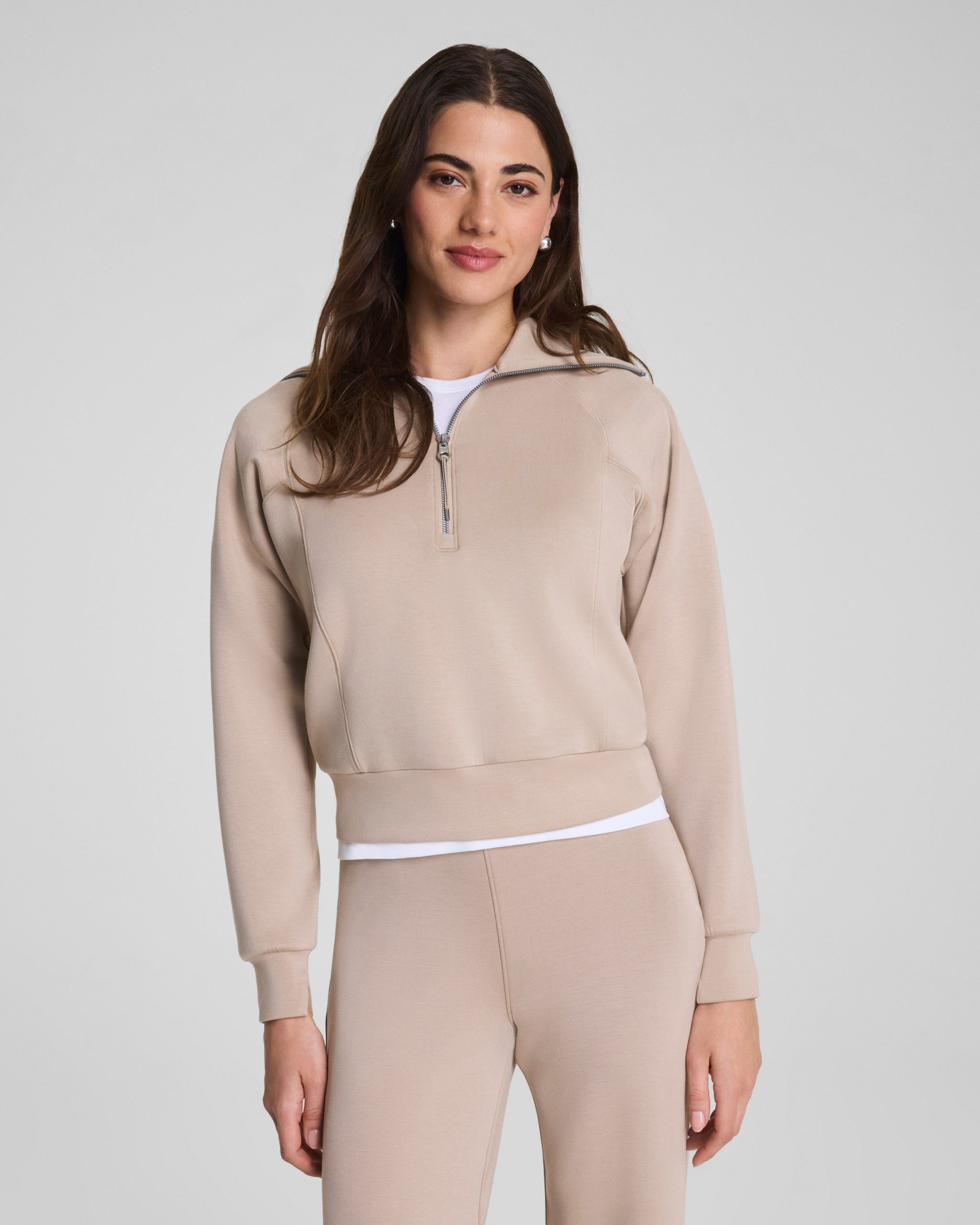 SPANX AirEssentials? Half Zip | Dune