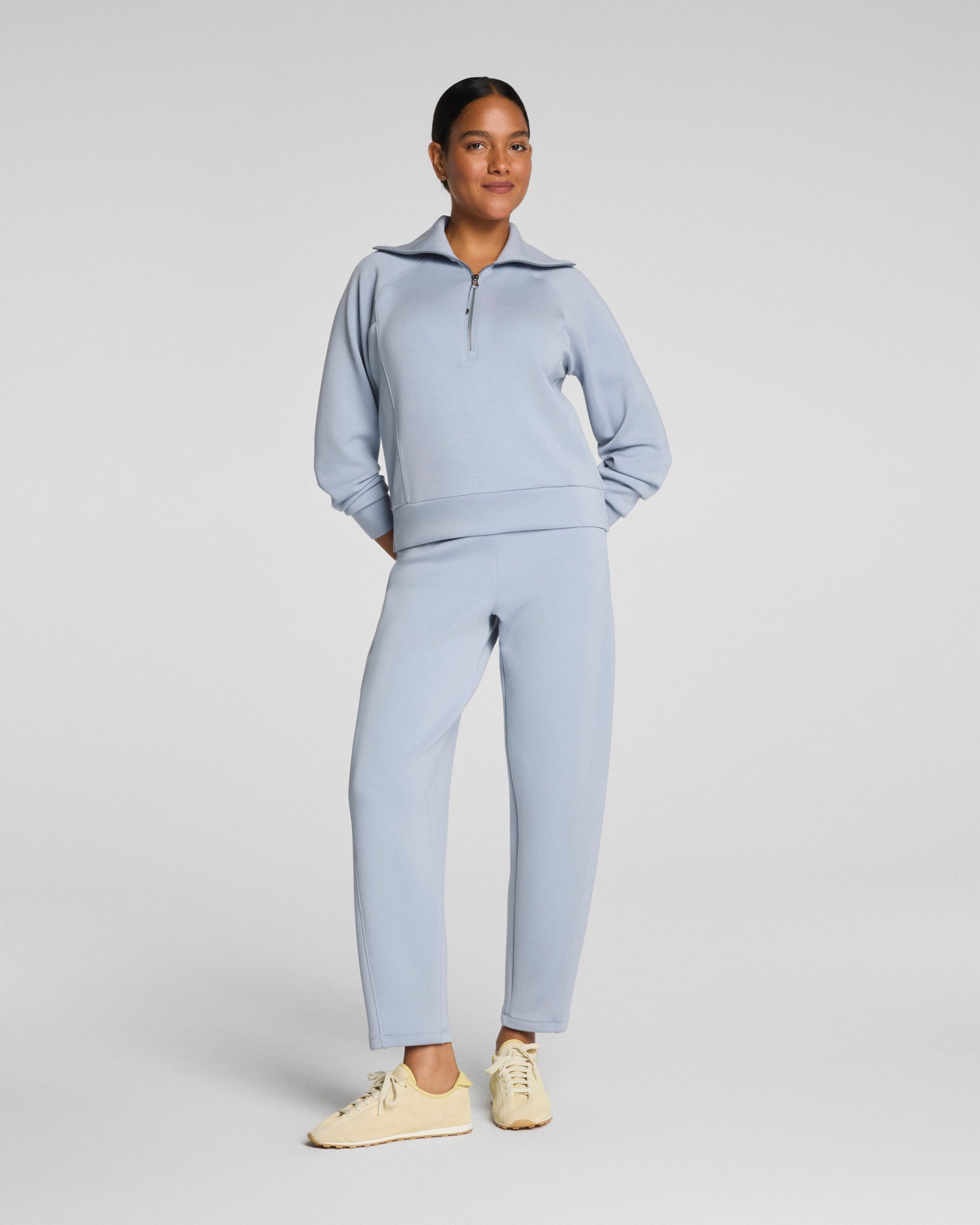 SPANX AirEssentials? Half Zip | Himalayan Cloud - Image 4