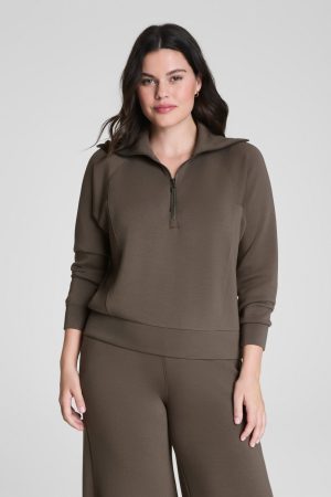 SPANX AirEssentials? Half Zip | Mineral