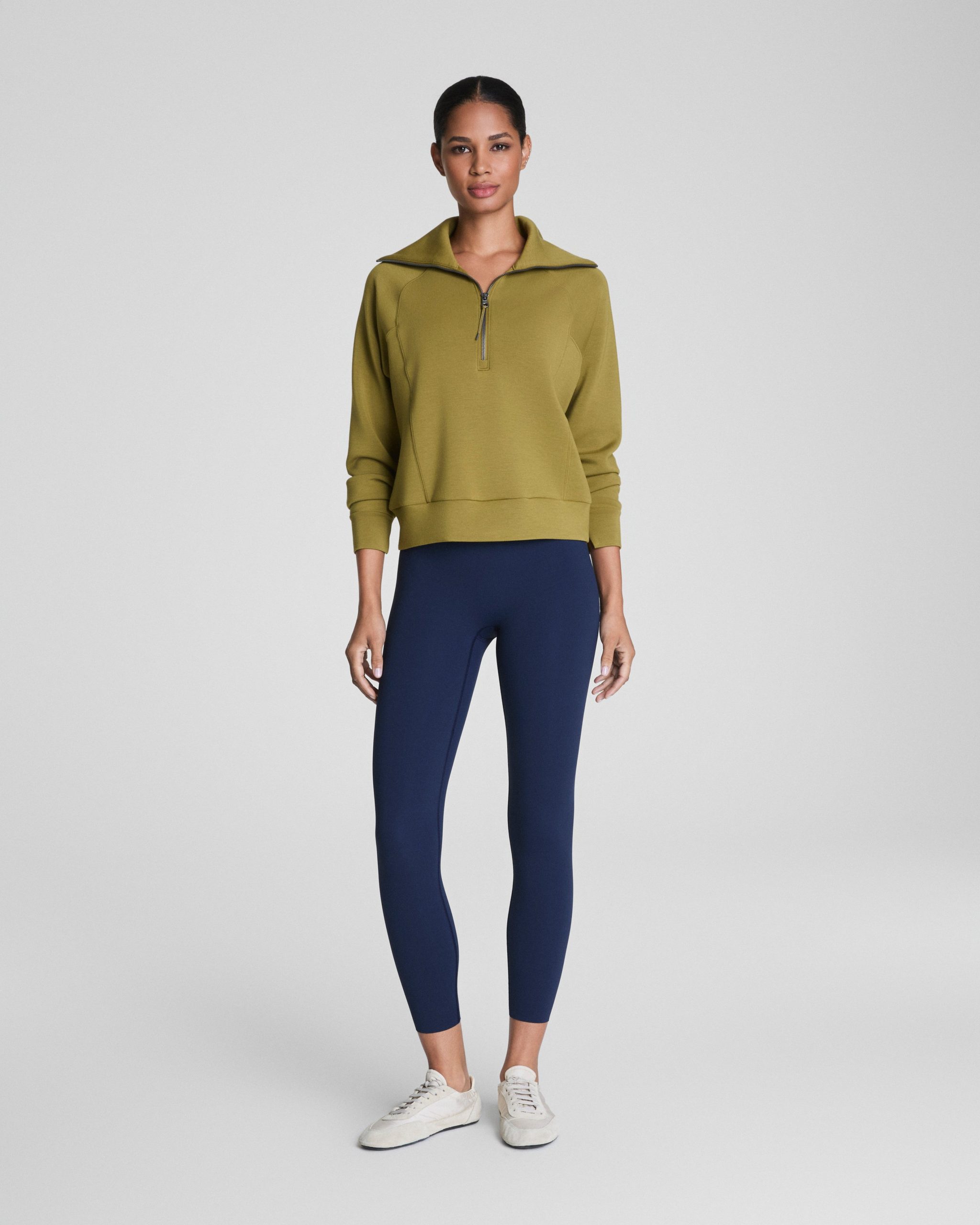 SPANX AirEssentials? Half Zip | Olivine - Image 4