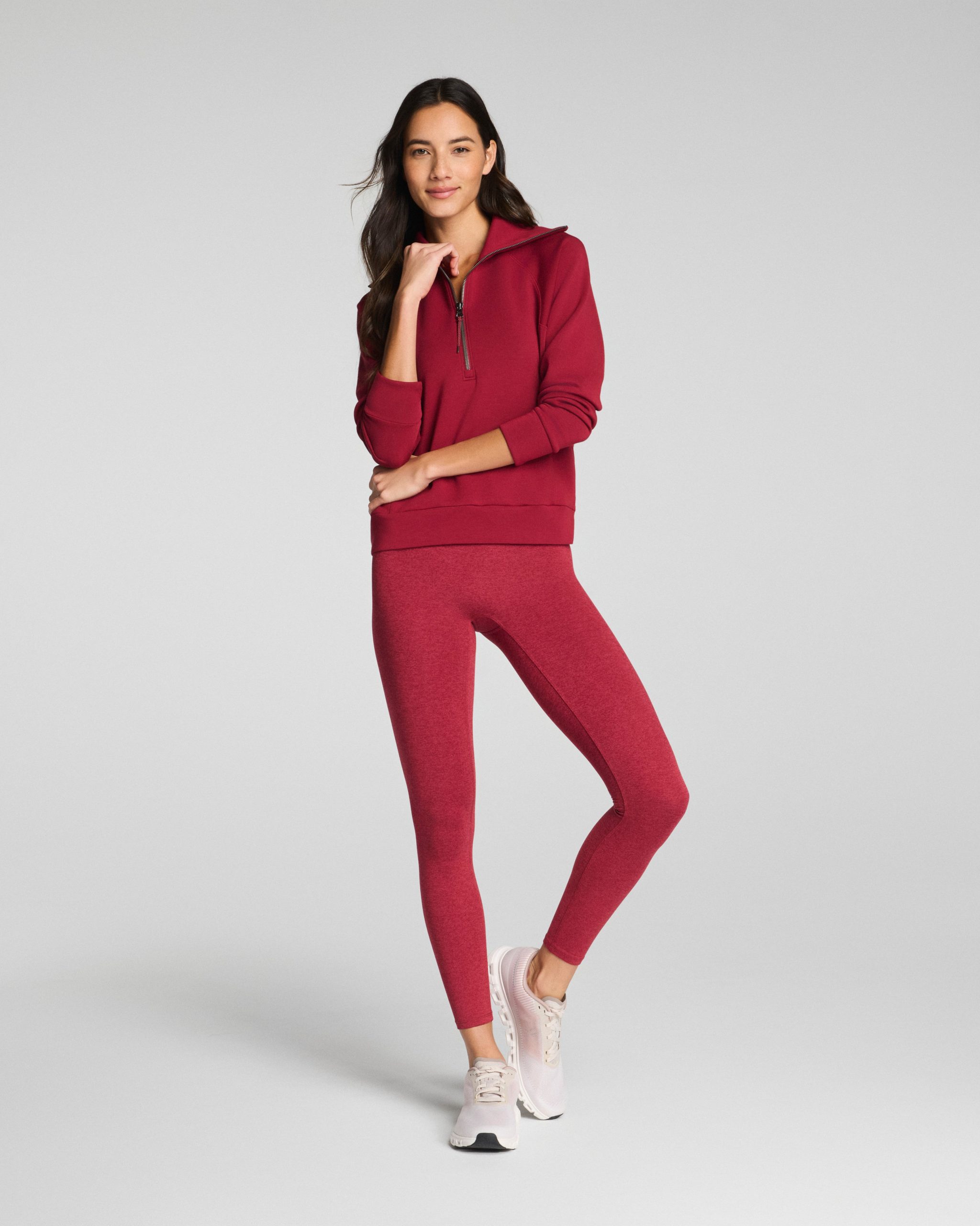 SPANX AirEssentials? Half Zip | Red Merlot - Image 4