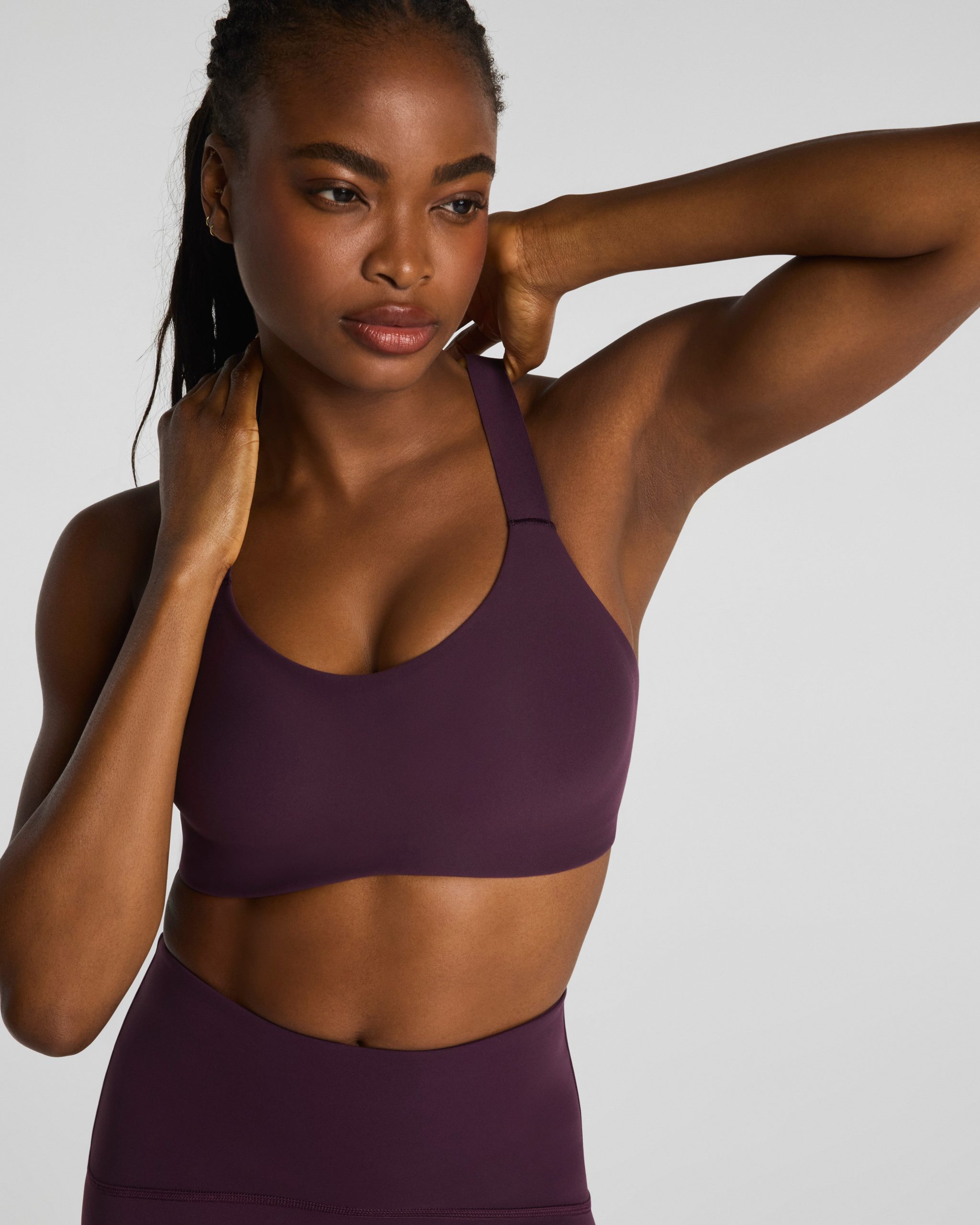 SPANX? BoostUp Medium Impact Sports Bra | Blackberry - Image 3