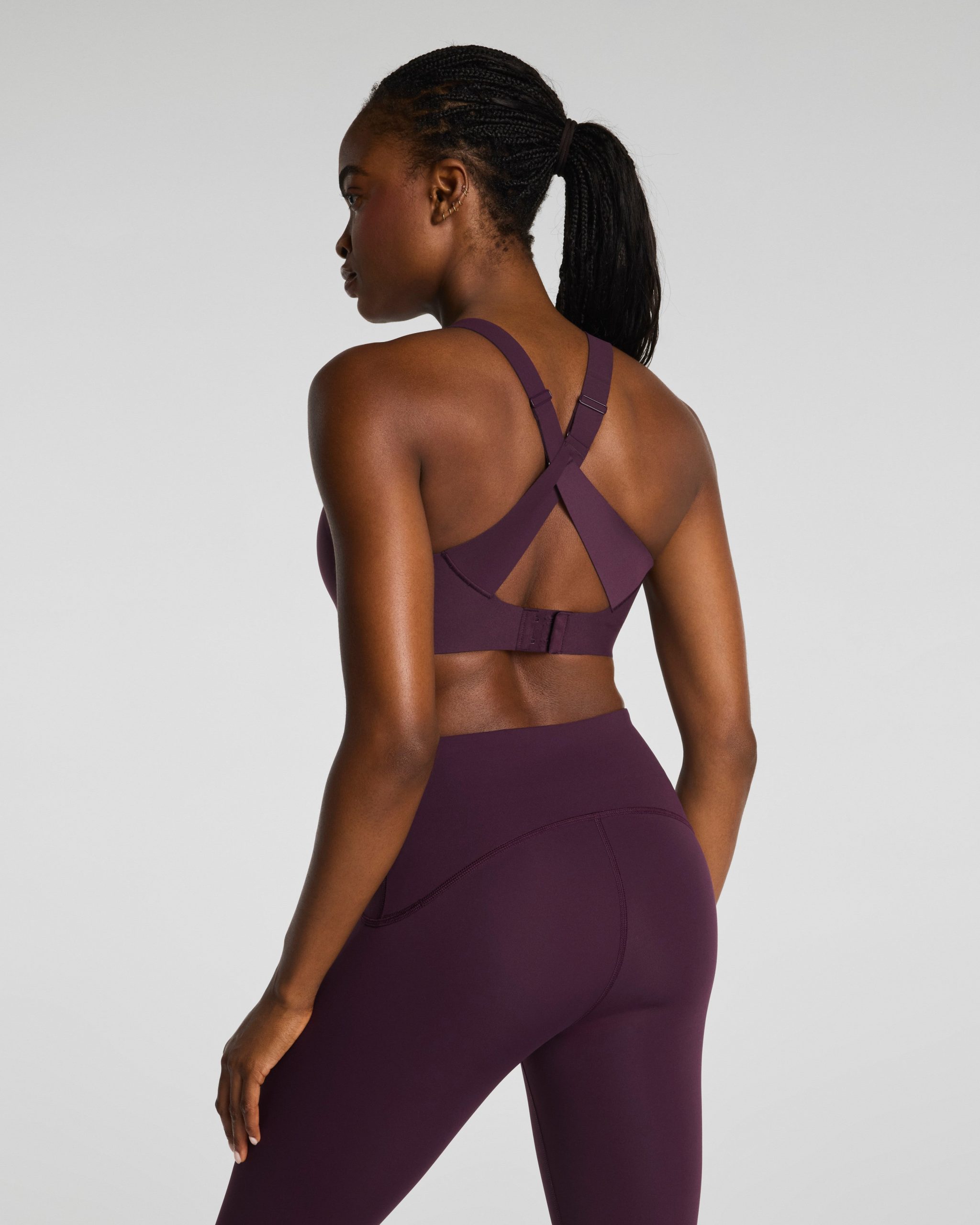 SPANX? BoostUp Medium Impact Sports Bra | Blackberry - Image 2