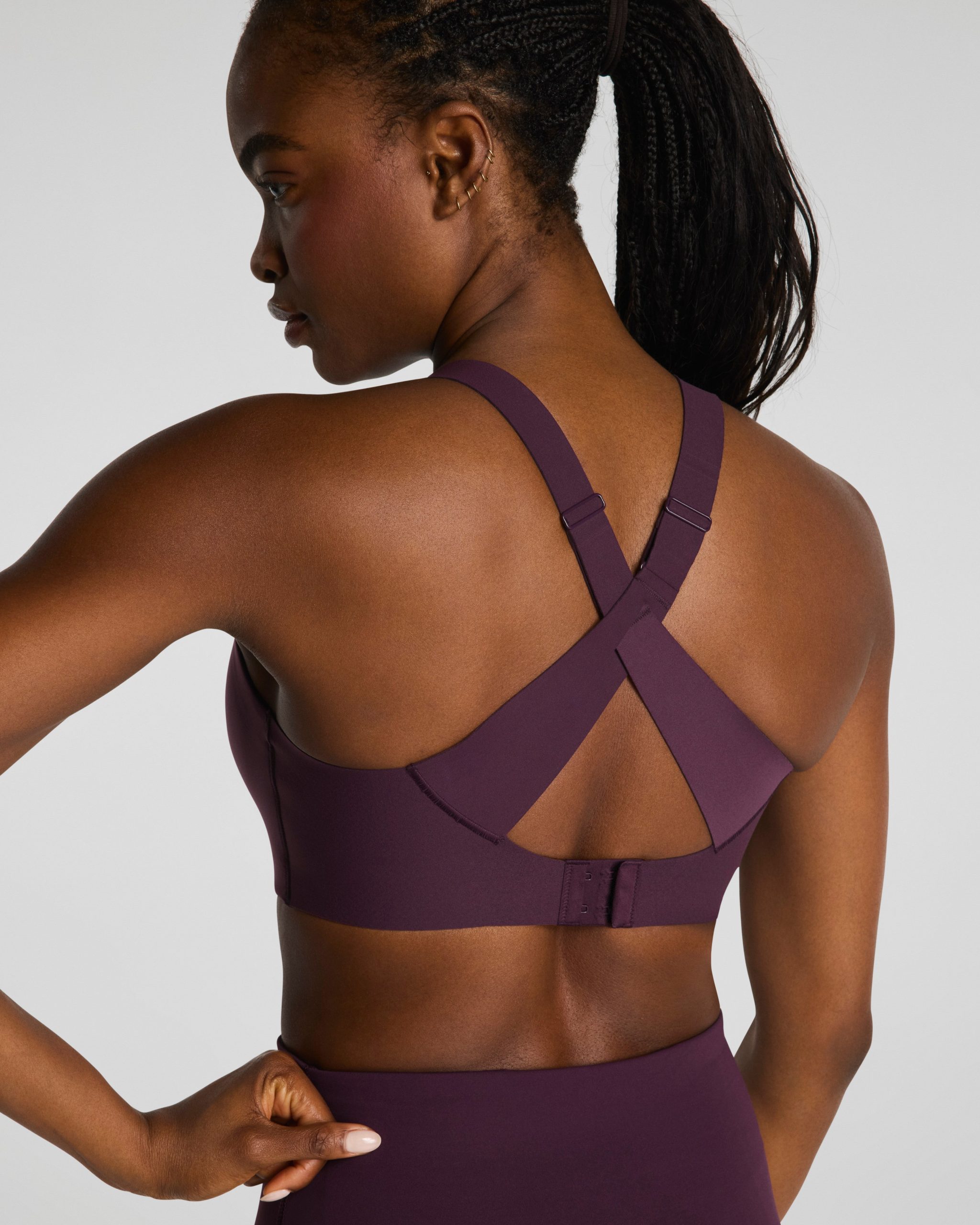 SPANX? BoostUp Medium Impact Sports Bra | Blackberry - Image 4