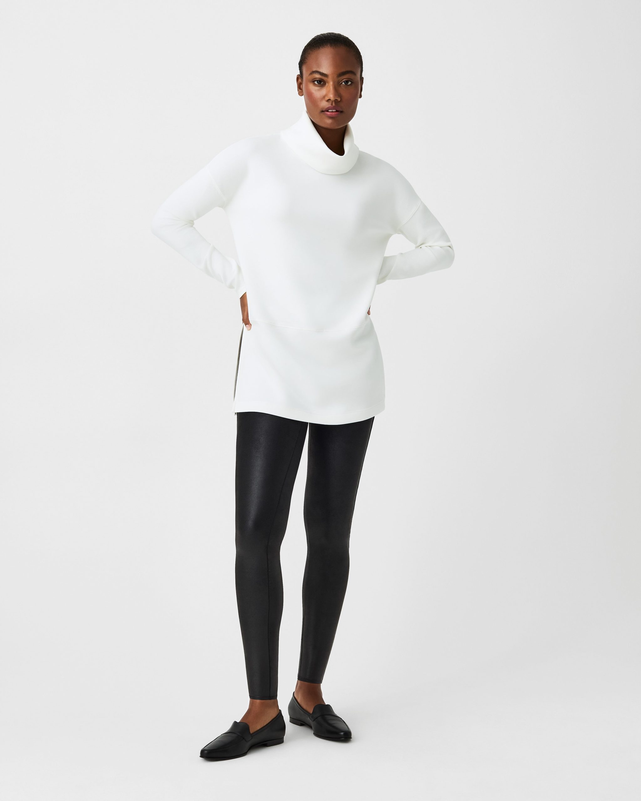 SPANXshape? Faux Leather Leggings | Black - Image 4