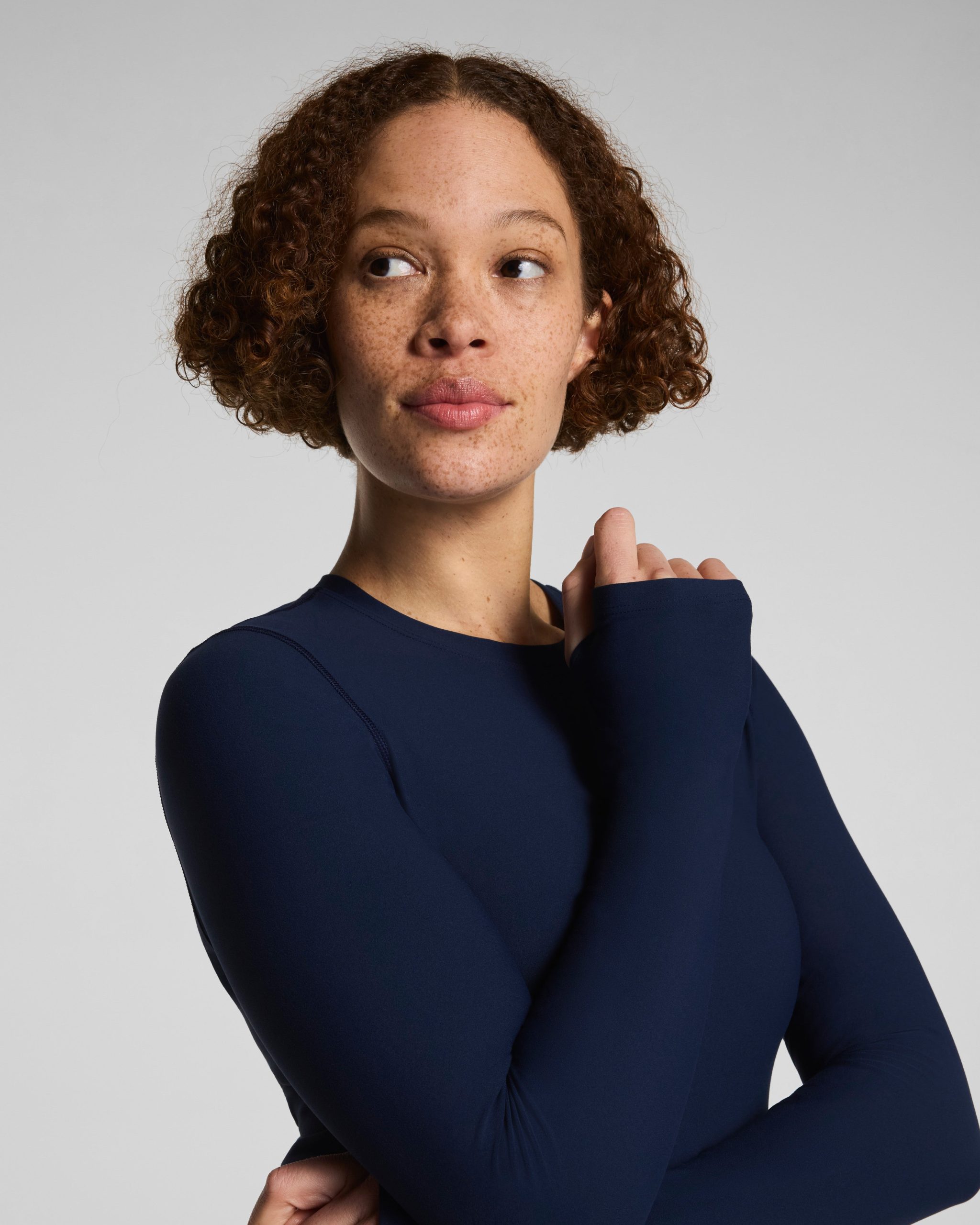SPANX? OnForm Long Sleeve Top | Timeless Navy - Image 3