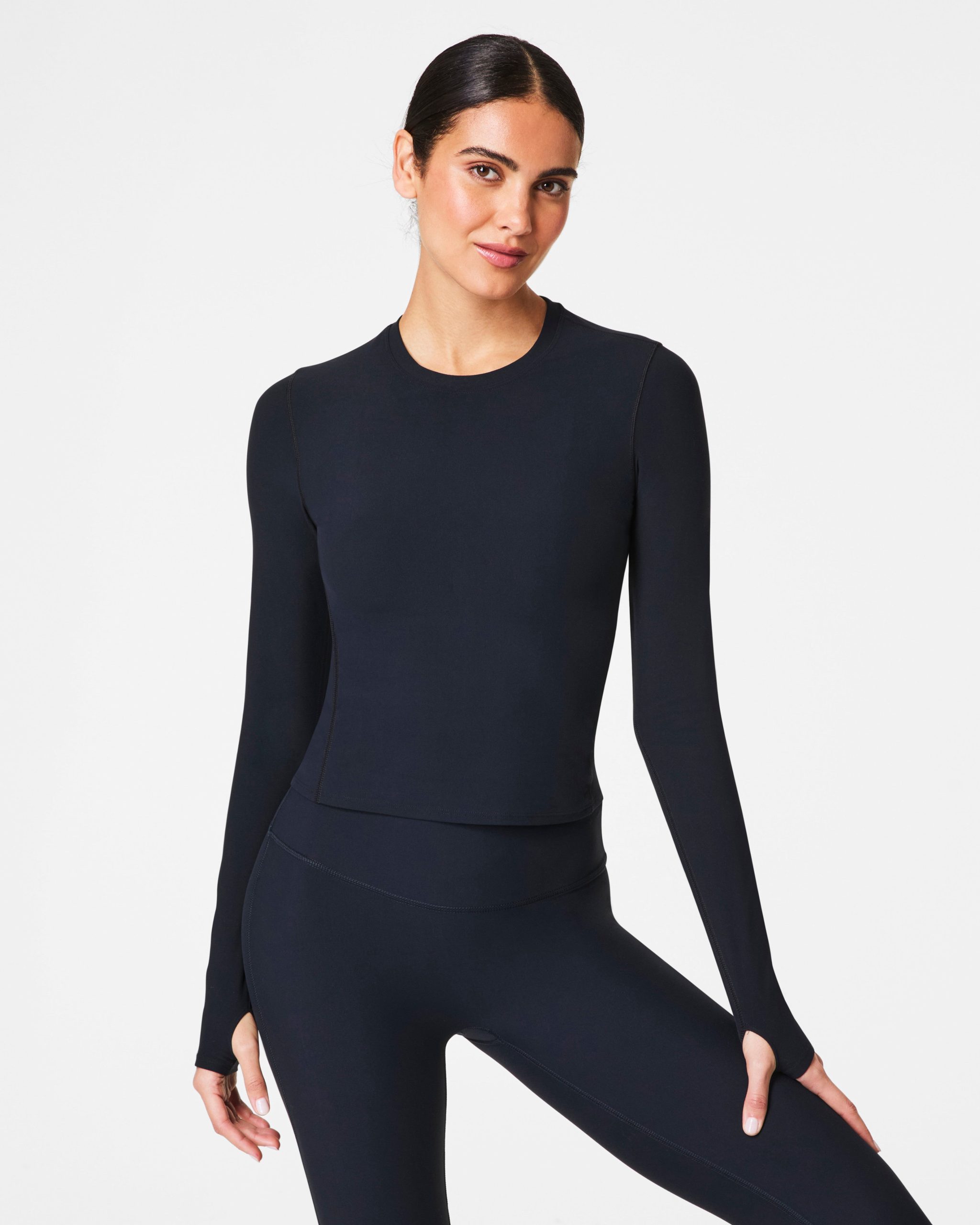 SPANX? OnForm Long Sleeve Top | Very Black