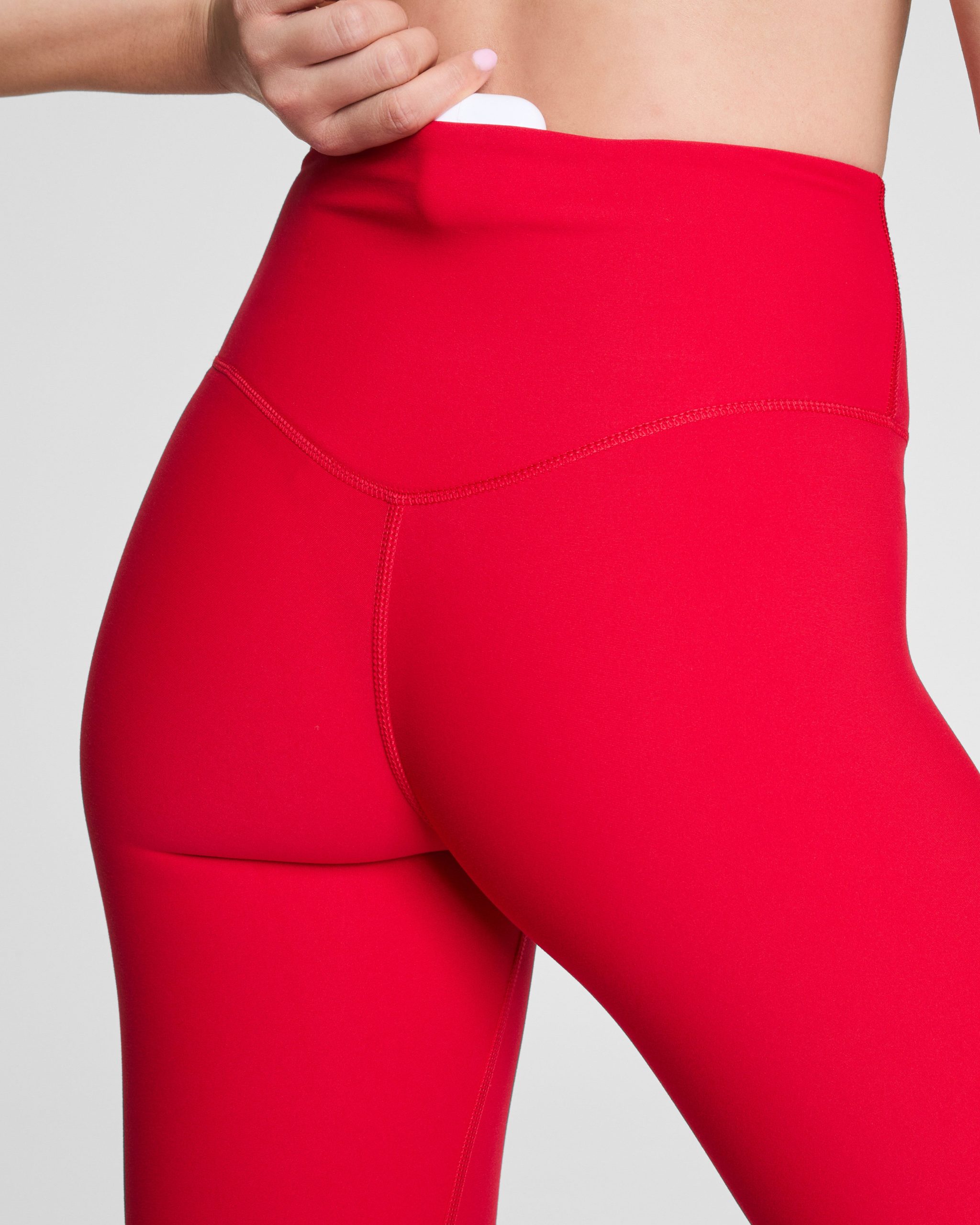 SPANXsmooth? OnForm Full-Length Leggings | SPANX? Red - Image 5