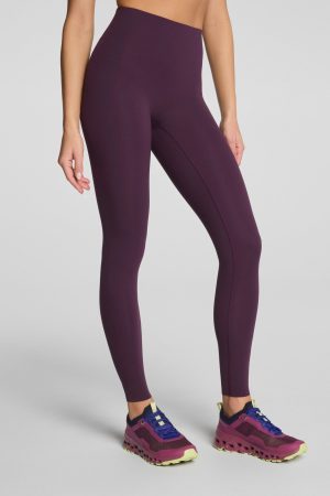 SPANXshape? BodyLine Full-Length Leggings with Mid-Tummy Compression | Blackberry