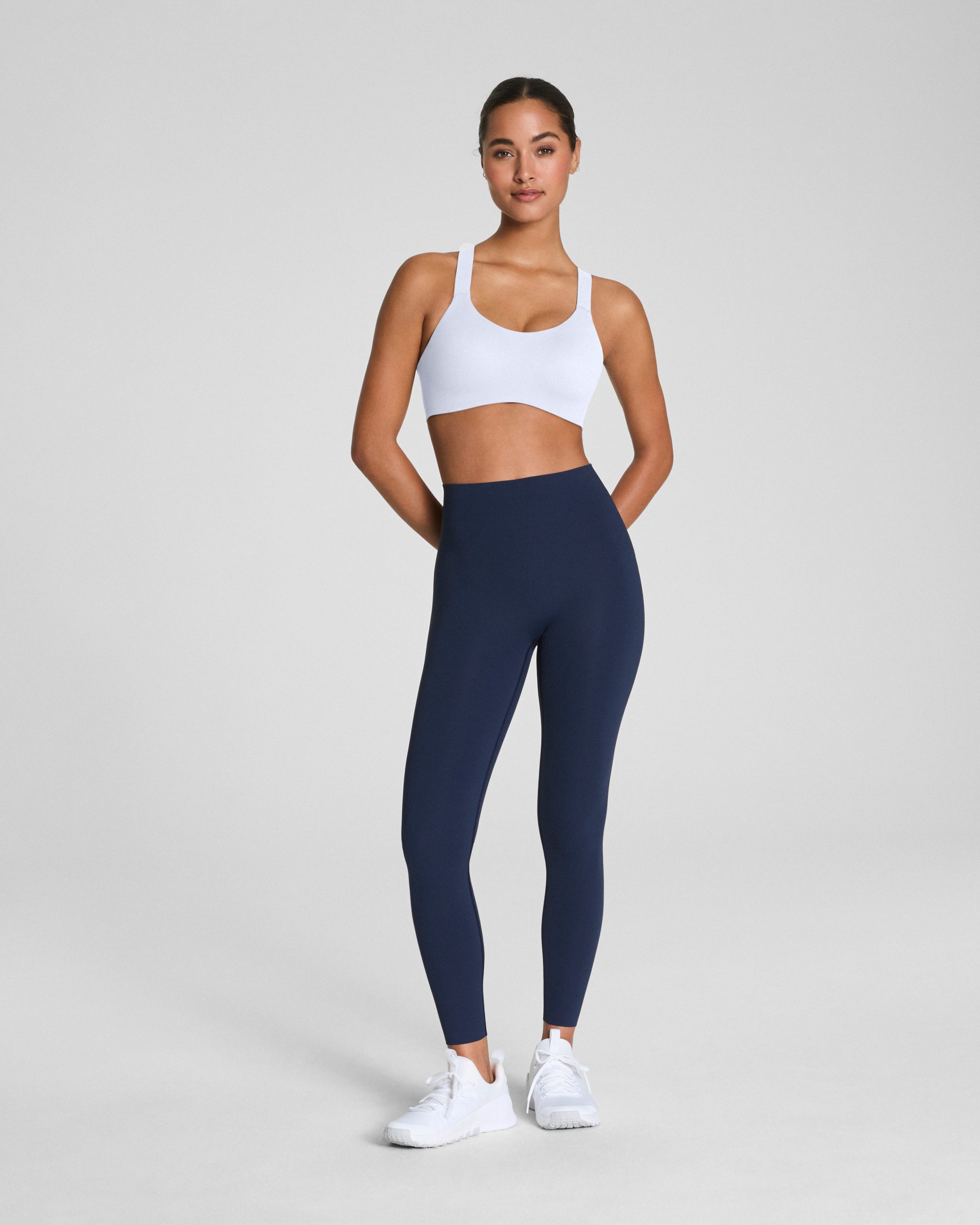 SPANXshape? BodyLine Full-Length Leggings with Mid-Tummy Compression | Timeless Navy
