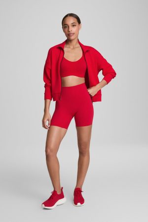 SPANXshape? BodyLine Bike Short with Mid-Tummy Compression. 6 | Spanx Red