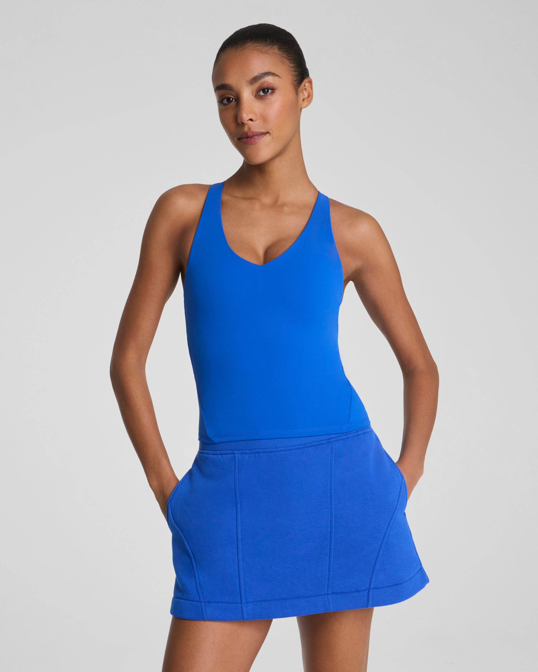 SPANX? BoostUp V-Neck Shelf Tank | Current