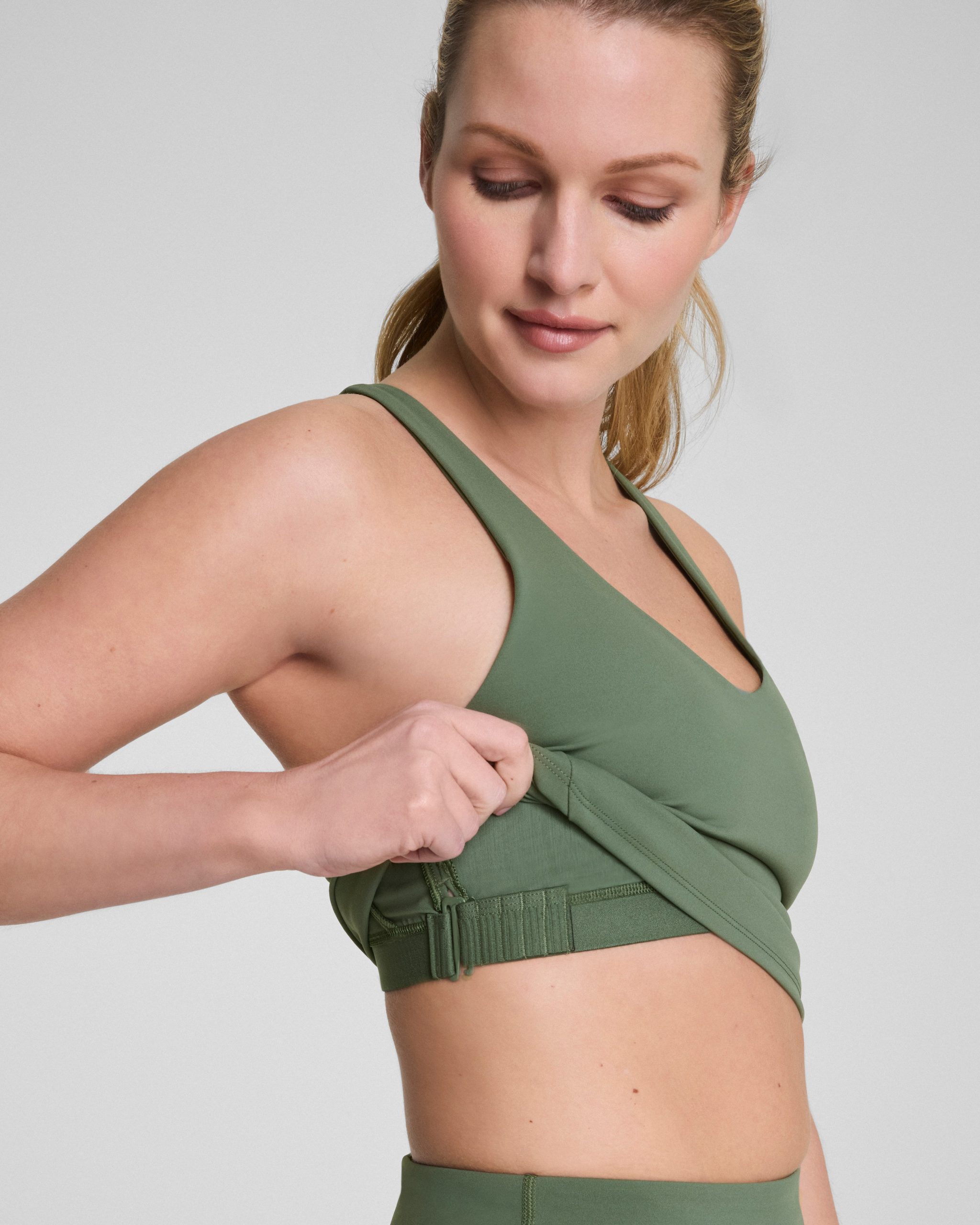 SPANX? BoostUp V-Neck Shelf Tank | Eucalyptus - Image 3
