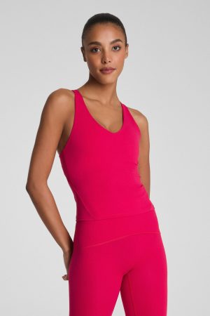 SPANX? BoostUp V-Neck Shelf Tank | Fuchsia