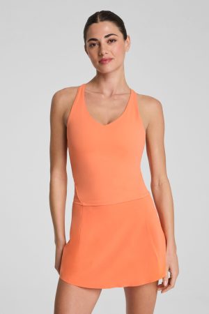 SPANX? BoostUp V-Neck Shelf Tank | Persimmon