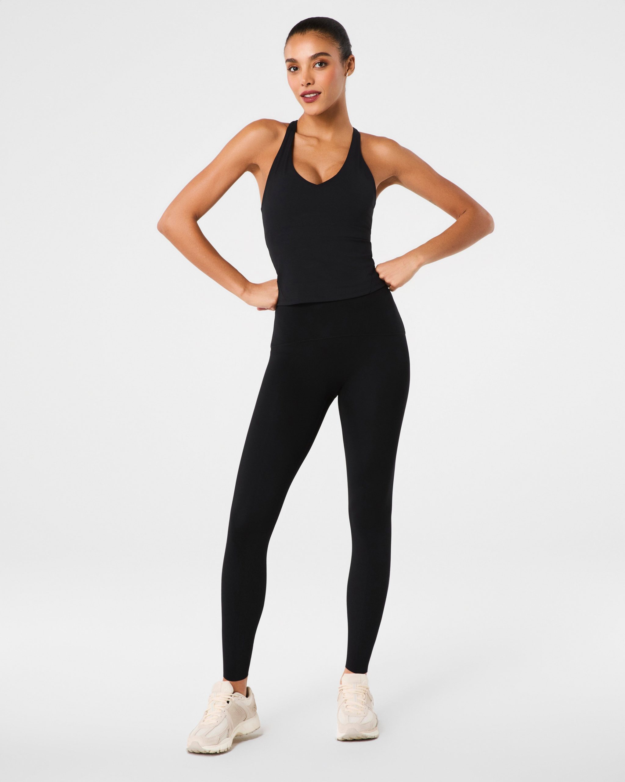 SPANX? BoostUp V-Neck Shelf Tank | Very Black - Image 4