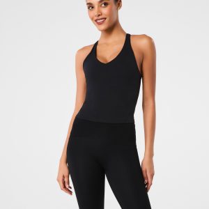 SPANX? BoostUp V-Neck Shelf Tank | Very Black