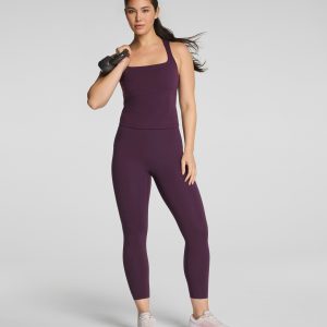 SPANXshape?  BodyLine 7/8 Leggings with Mid-Tummy Compression | Blackberry