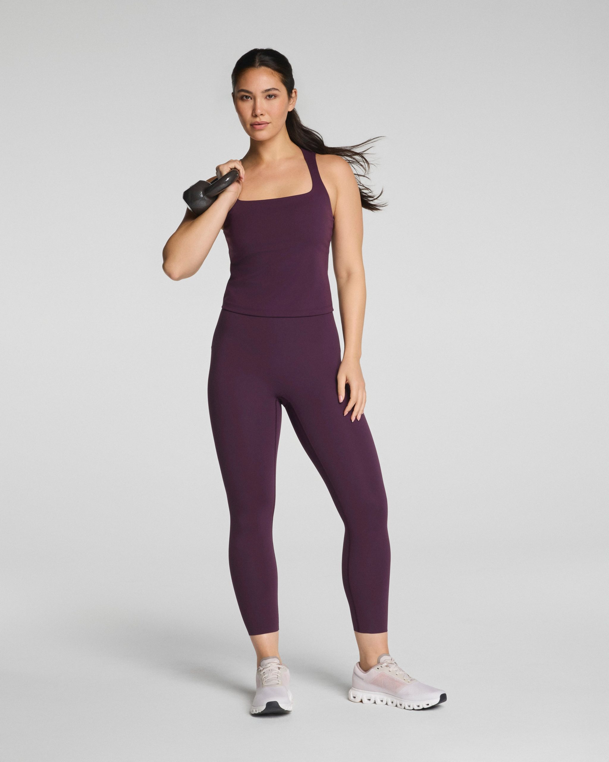 SPANXshape? BodyLine 7/8 Leggings with Mid-Tummy Compression | Blackberry