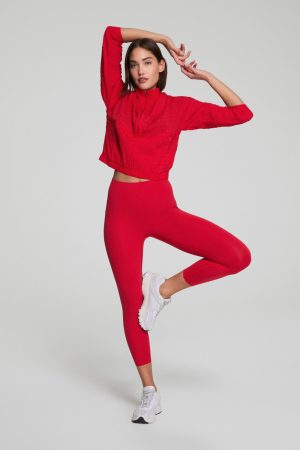SPANXshape? BodyLine 7/8 Leggings with Mid-Tummy Compression | SPANX? Red