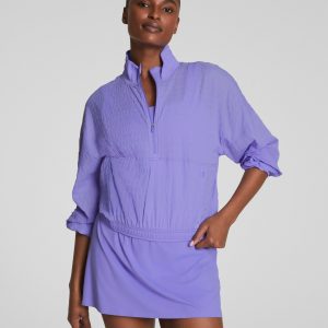 SPANX? Get Moving Textured Half Zip