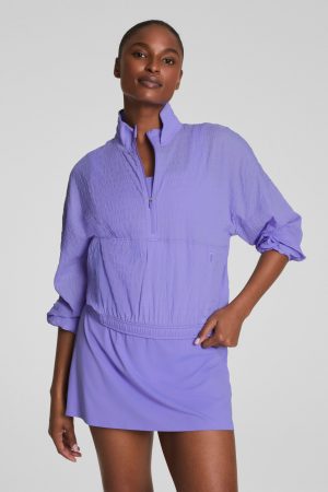 SPANX? Get Moving Textured Half Zip