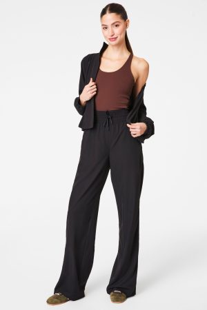 SPANXsmooth? On the Move Wide Leg Pant | Very Black