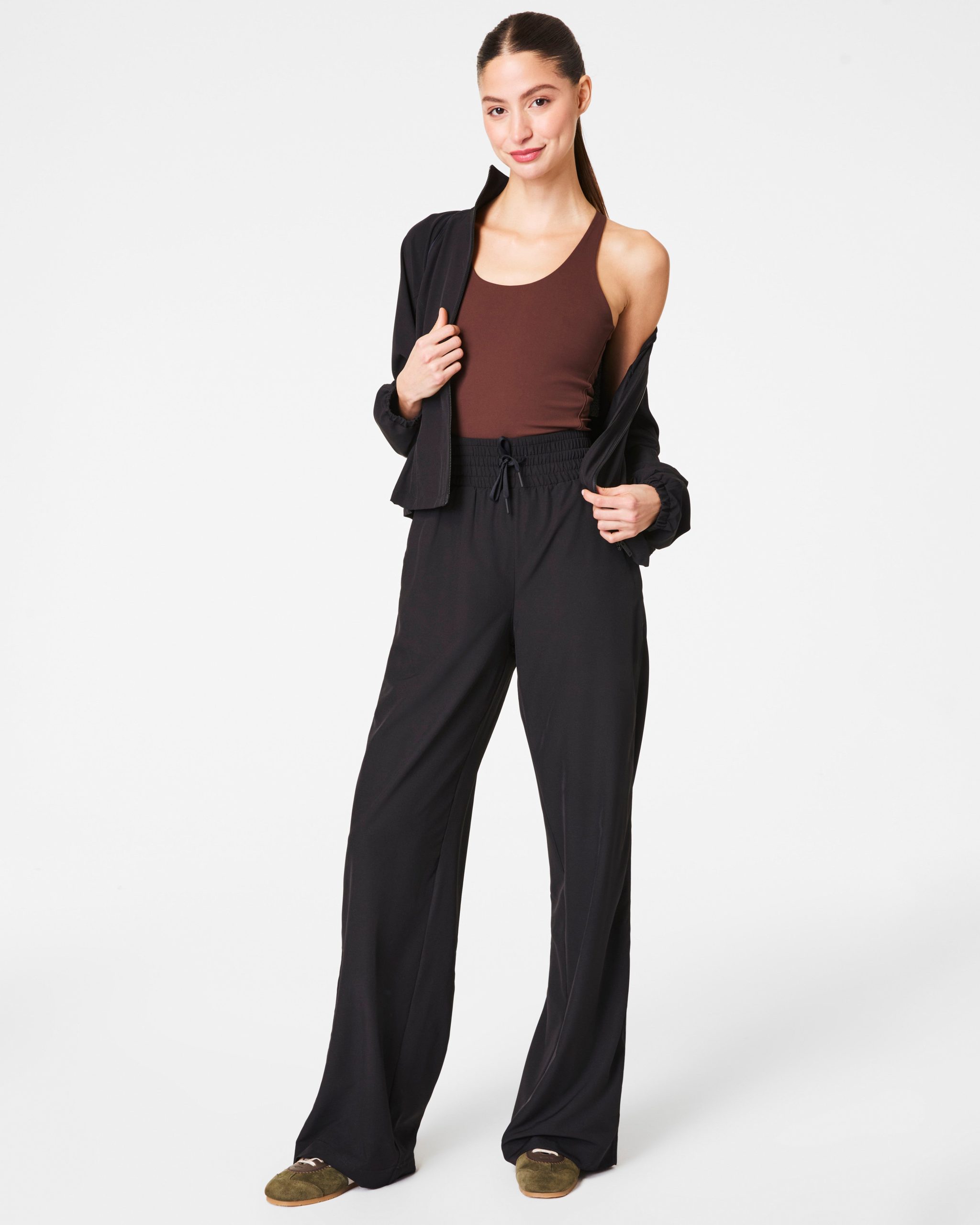 SPANXsmooth? On the Move Wide Leg Pant | Very Black