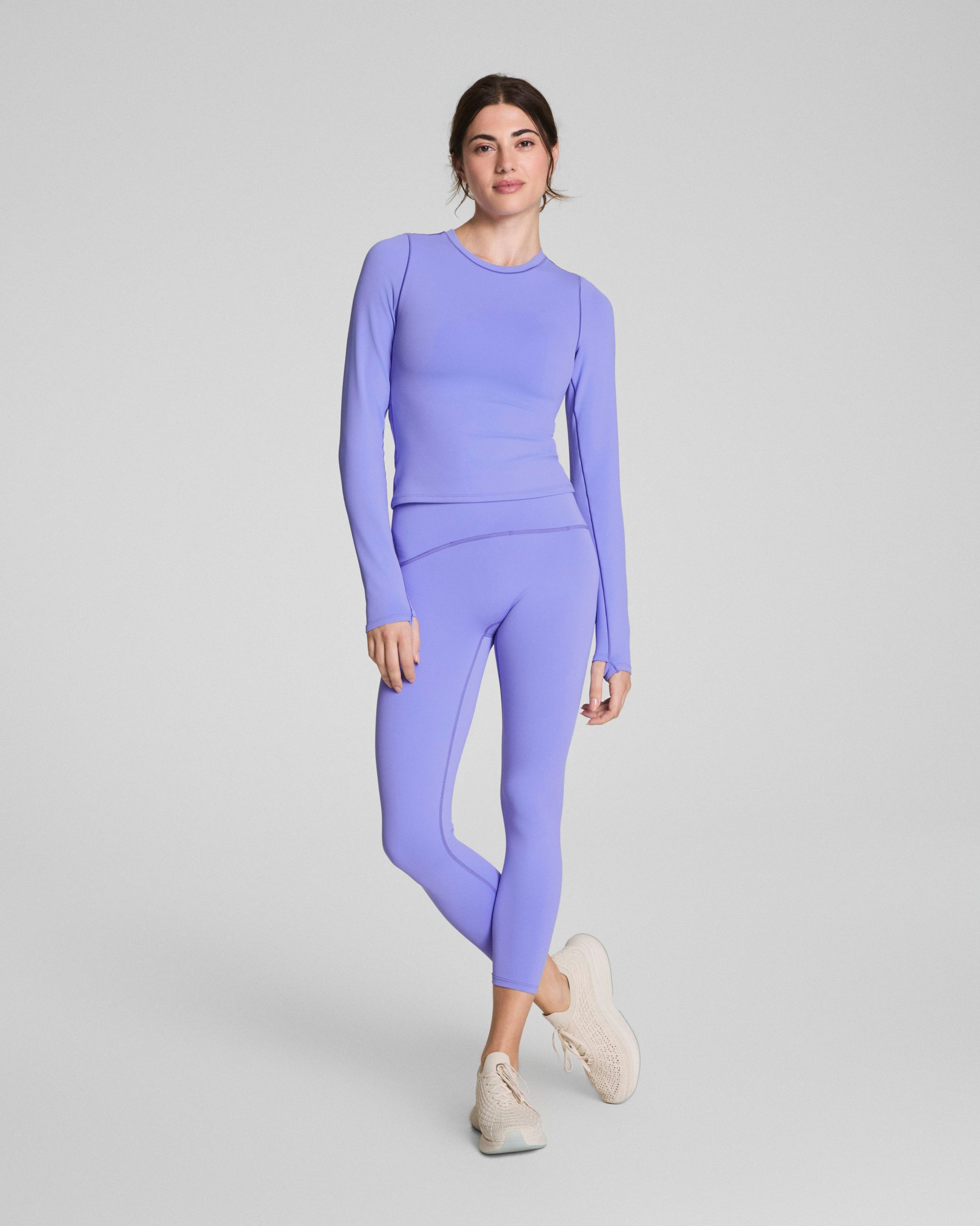 SPANXshape? Get Moving Long Sleeve Top with SecretSweat Tech | Light Amethyst - Image 4