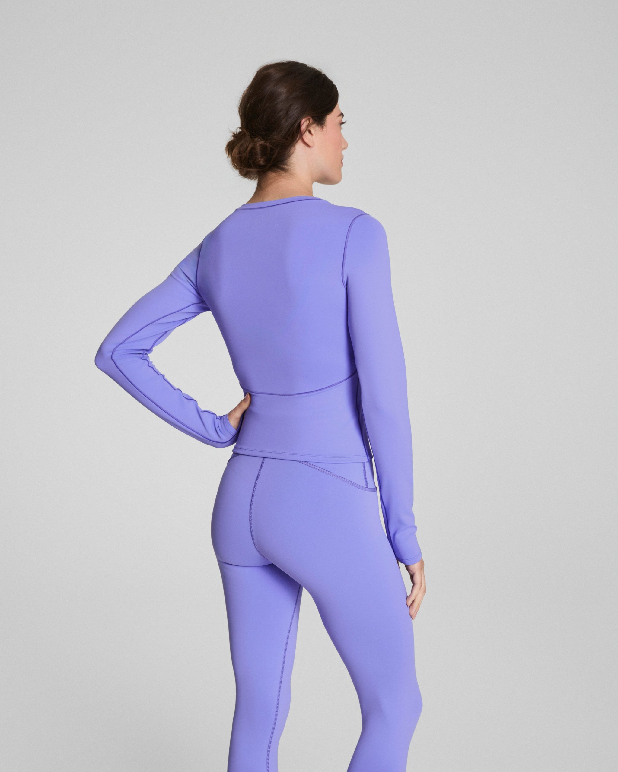 SPANXshape? Get Moving Long Sleeve Top with SecretSweat Tech | Light Amethyst - Image 2
