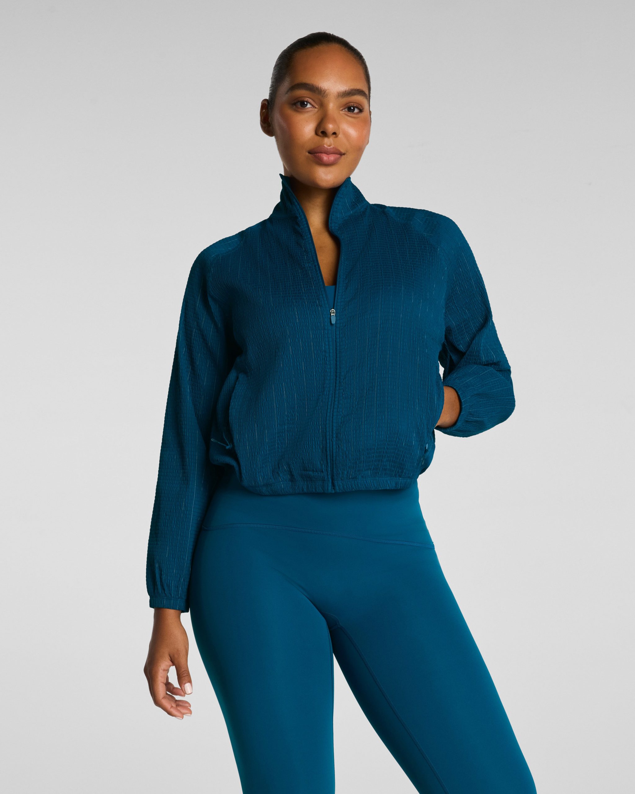SPANX? BoostUp Glow Weave Full Zip Jacket - Image 2