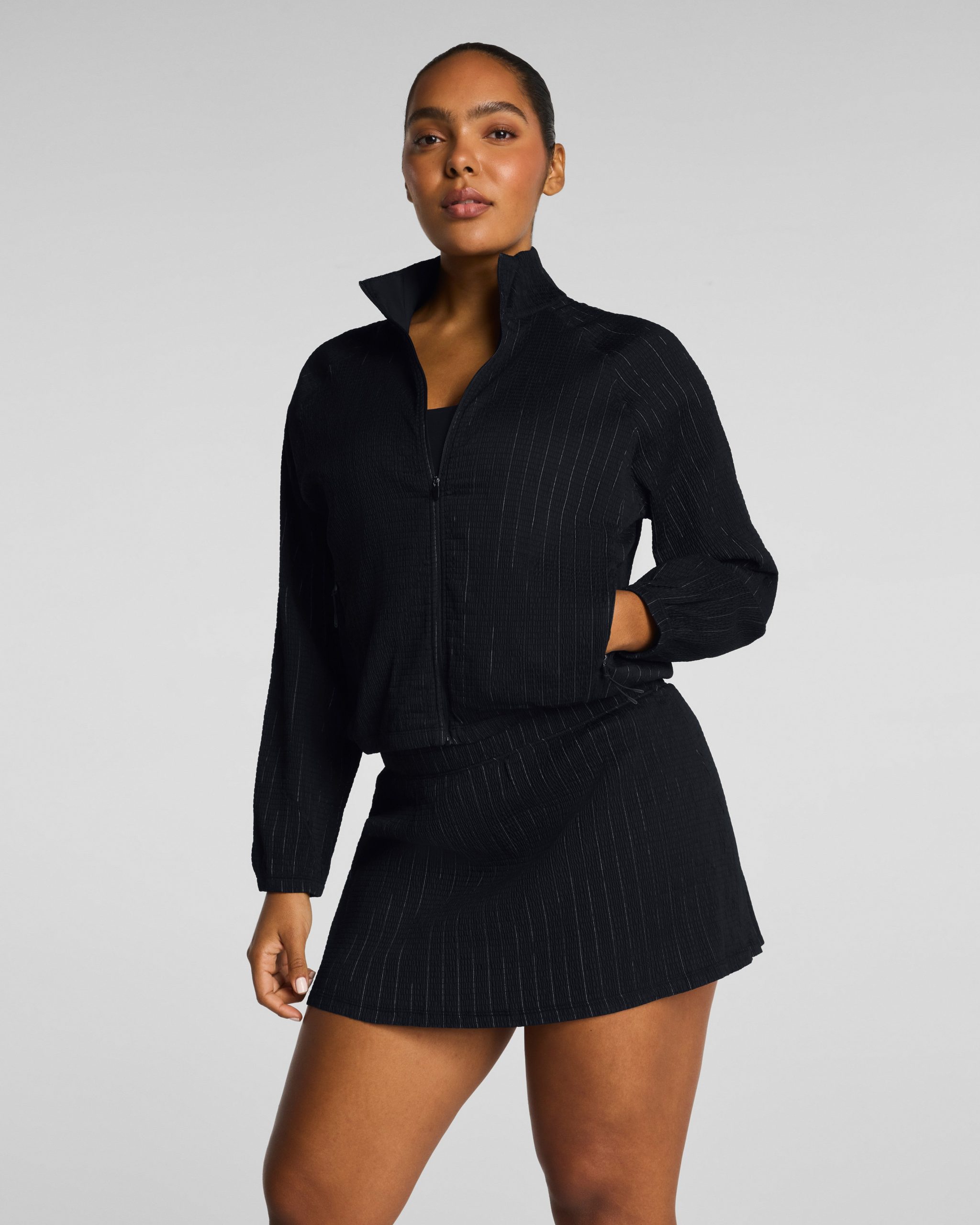 SPANX? BoostUp Glow Weave Full Zip Jacket