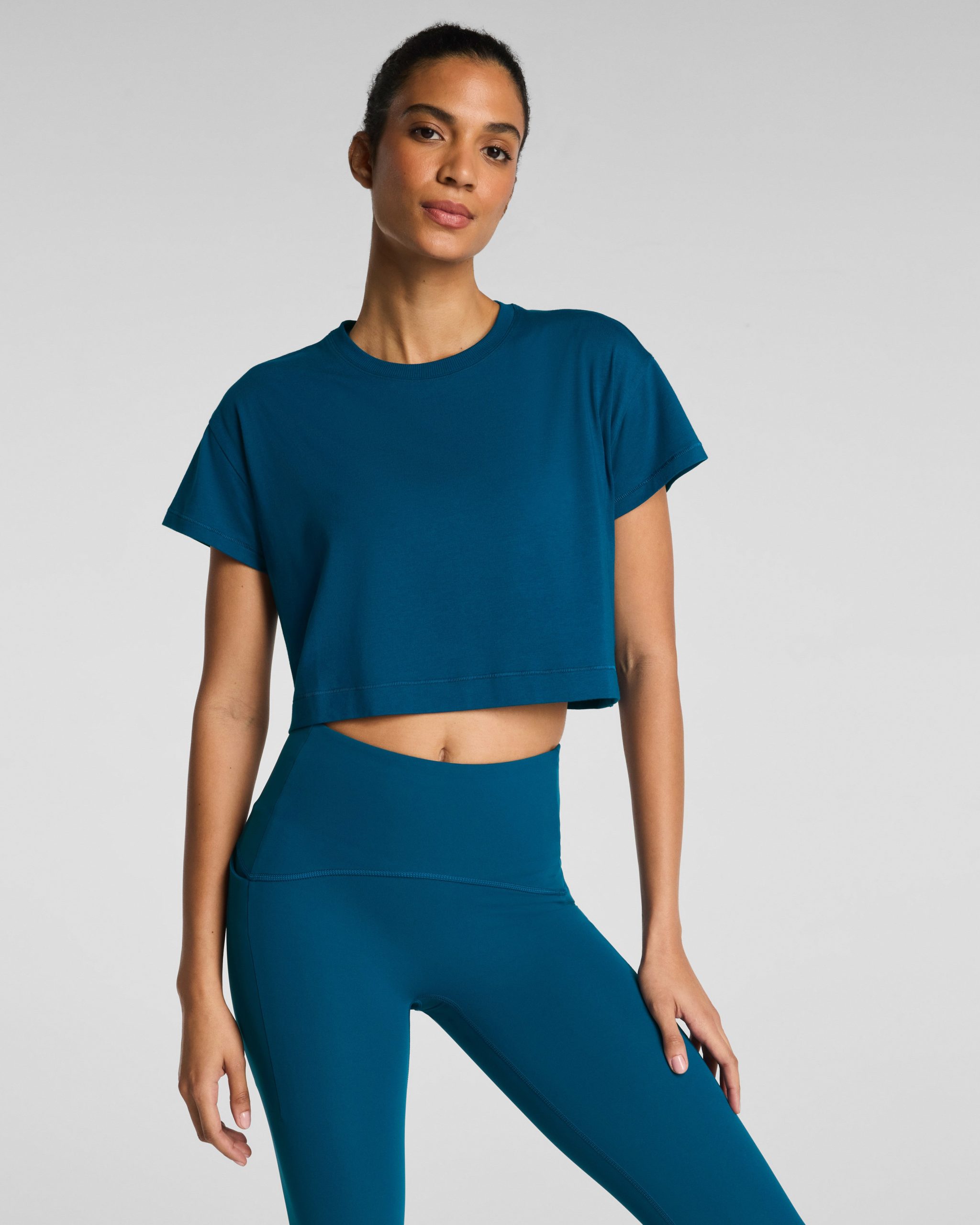 SPANX? BoostUp Cropped Tee | Deep Cove