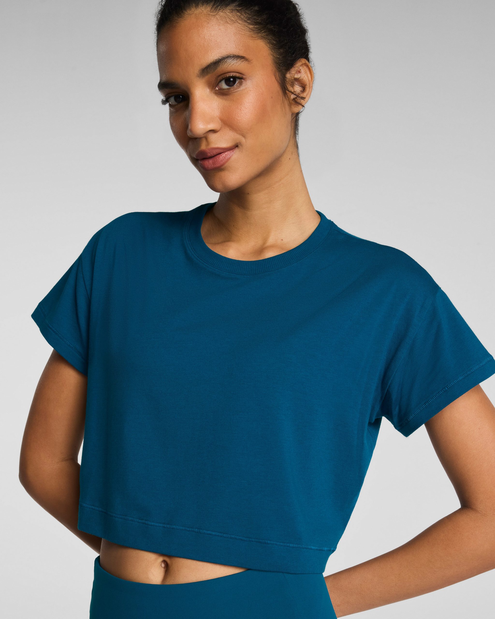 SPANX? BoostUp Cropped Tee | Deep Cove - Image 3