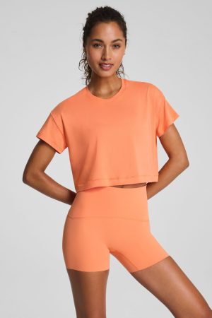SPANX? BoostUp Cropped Tee | Persimmon