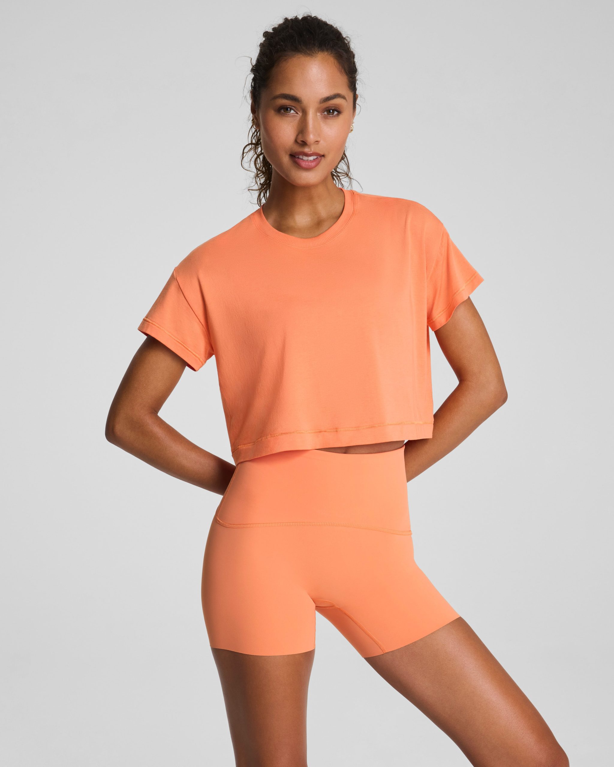 SPANX? BoostUp Cropped Tee | Persimmon