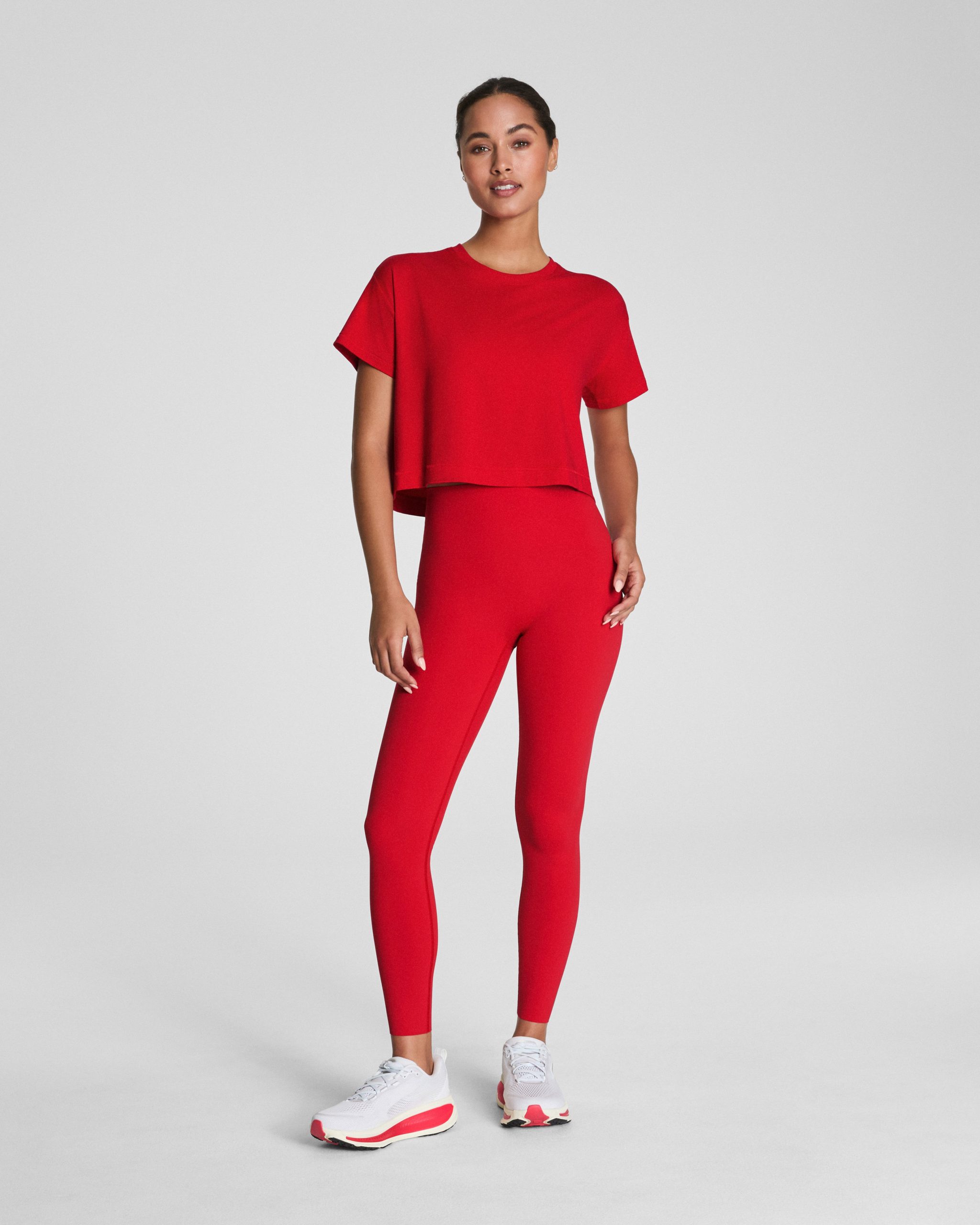 SPANX? BoostUp Cropped Tee | SPANX? Red - Image 4