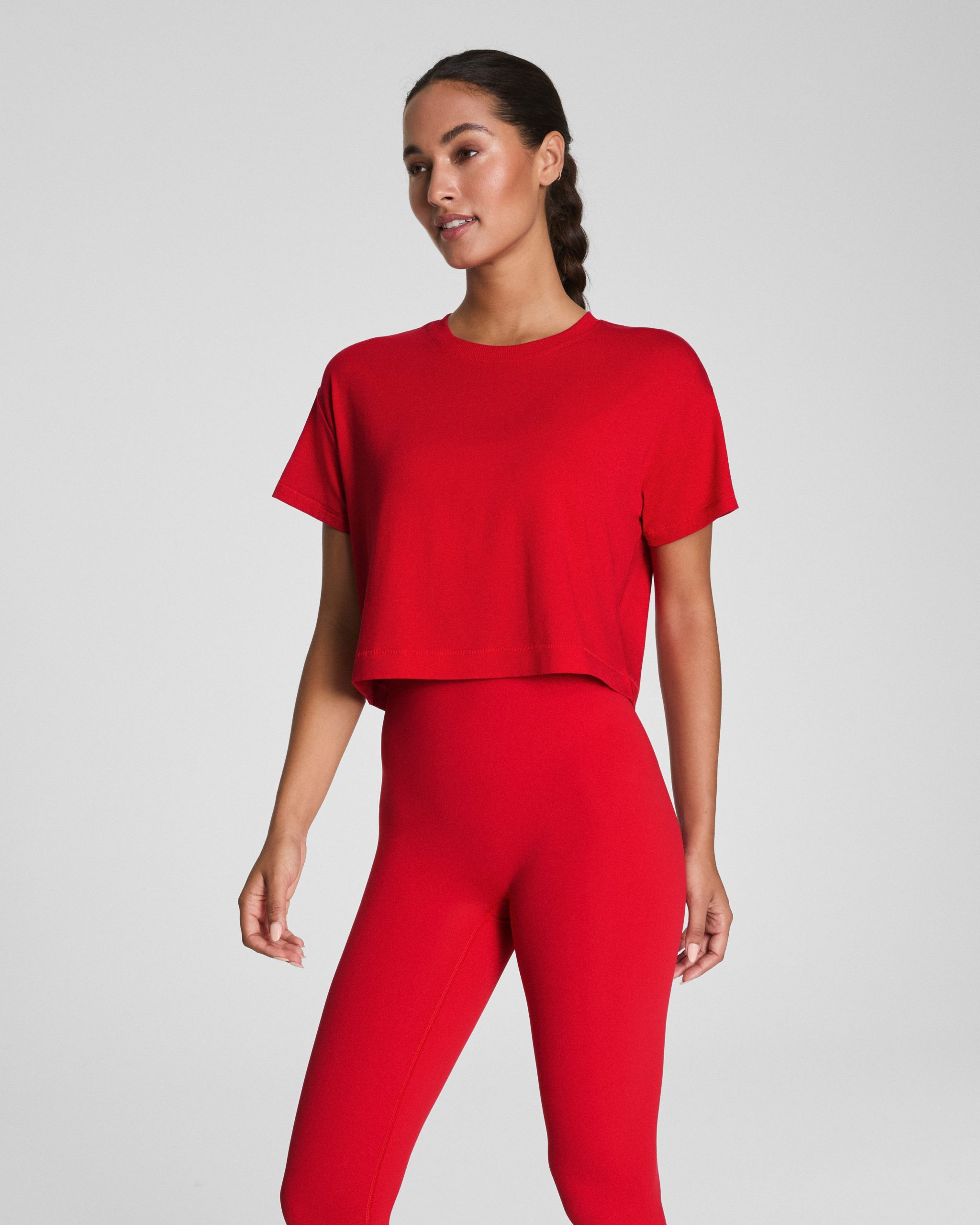 SPANX? BoostUp Cropped Tee | SPANX? Red